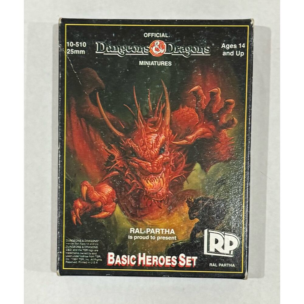 Ral Partha 10-510 Dungeons & Dragons BASIC HEROES SET (10 miniatures) 25mm